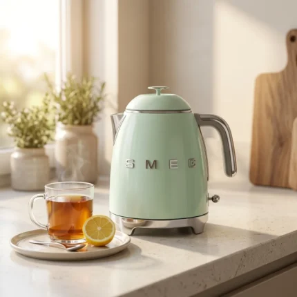 MINI BOUILLOIRE ÉLECTRIQUE STYLE ANNÉES 50 0,8 L 1400 W - VERT D'EAU - SMEG