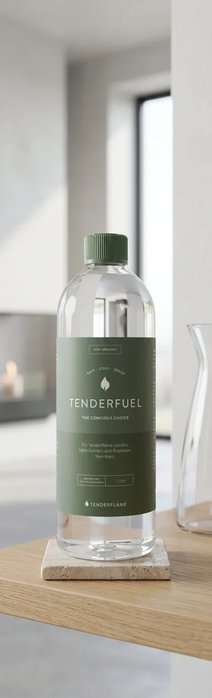 COMBUSTIBLE BIOÉTHANOL TENDERFUEL 1 L POUR BOUGIES FLAMME RÉELLE - TENDERFLAME