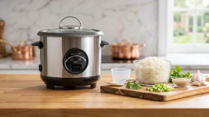 CUISEUR À RIZ 0,6 L MAINTIEN AU CHAUD CUVE AMOVIBLE - INOX - NEO