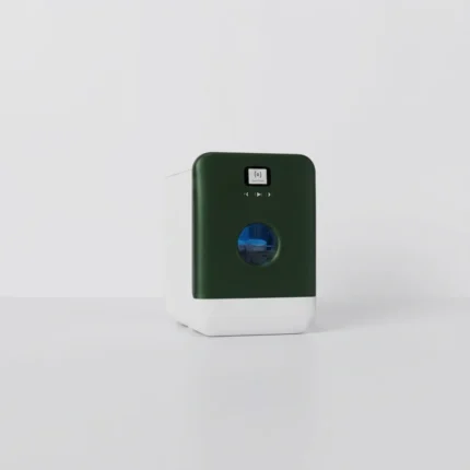 MINI LAVE-VAISSELLE CONNECTÉ 3 COUVERTS 5 PROGRAMMES 43 DB WIFI OUVERTURE TACTILE - VERT CHROME - BO