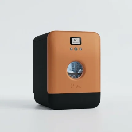 MINI LAVE-VAISSELLE CONNECTÉ 3 COUVERTS 5 PROGRAMMES 43 DB WIFI OUVERTURE TACTILE - NOIR CUIVRE AUBU