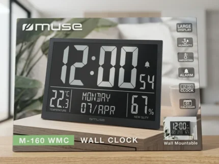HORLOGE MURALE ECRAN LCD