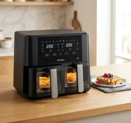 AIR FRYER DOUBLE 9 L 2400 W 11 PROGRAMMES - NOIR - ARIETE