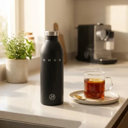 BOUTEILLE ISOTHERME 500 ML EN ACIER INOXYDABLE - NOIR