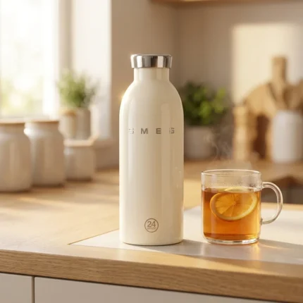 BOUTEILLE ISOTHERME 500 ML EN ACIER INOXYDABLE - CRÈME