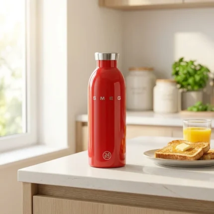 BOUTEILLE ISOTHERME 500 ML EN ACIER INOXYDABLE - ROUGE