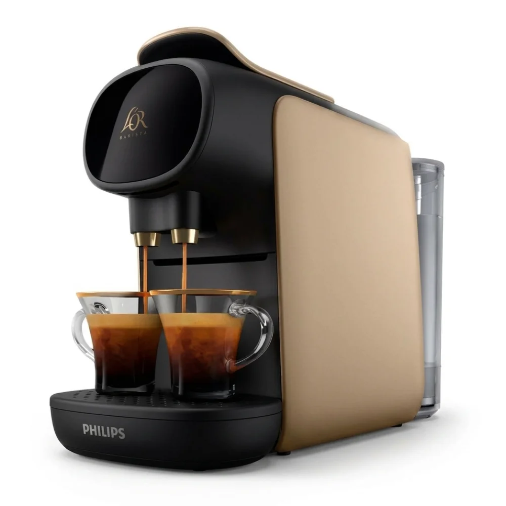 AI Generated Product Image CAFETIÈRE À CAPSULES CONNECTÉE DOUBLE ESPRESSO - CHAMPAGNE – Image 1