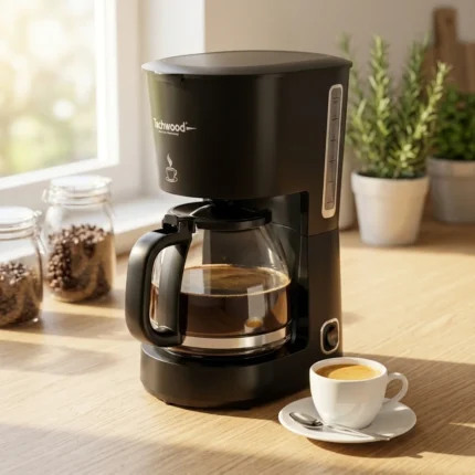 CAFETIÈRE FILTRE 12-15 TASSES AVEC FILTRE PERMANENT LAVABLE - NOIR