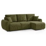 CANAPÉ D'ANGLE CONVERTIBLE - VERT