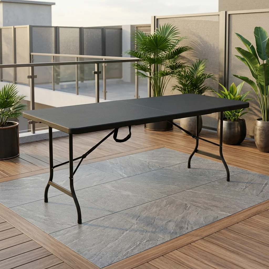 AI Generated Product Image TABLE PLIABLE - NOIR – Image 1