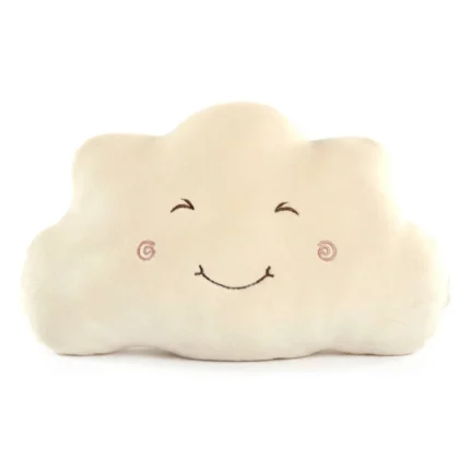 COUSSIN FORME NUAGE EN POLYESTER - BLANC