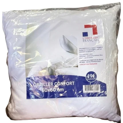 OREILLER CONFORT 50X70 CM - BLANC