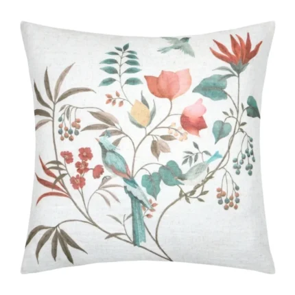 COUSSIN 45X45 CM EN POLYESTER ET LIN - MULTICOLORE