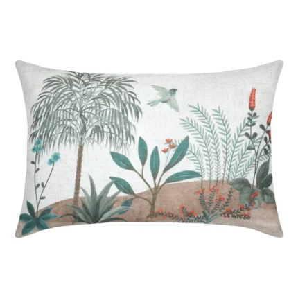 COUSSIN 40X60 CM EN POLYESTER ET LIN - MULTICOLORE