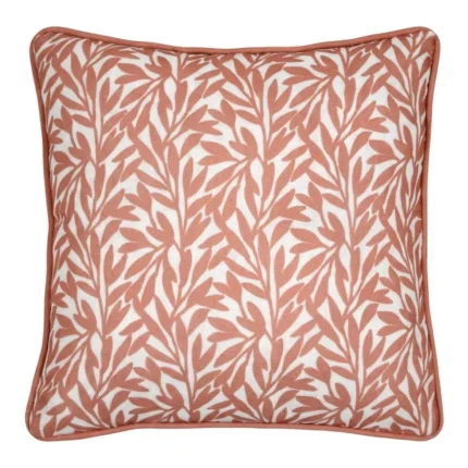 COUSSIN 40X40 CM EN POLYESTER ET LIN - MARSALA