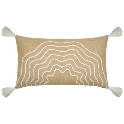 COUSSIN 35X60 CM EN JUTE - ÉCRU
