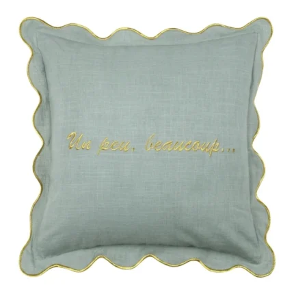 COUSSIN 45X45 CM EN COTON - VERT