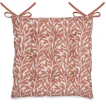 GALETTE DE CHAISE 38X38 CM EN POLYESTER ET LIN - MARSALA