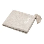 PLAID 125X150 CM EN COTON - NATUREL