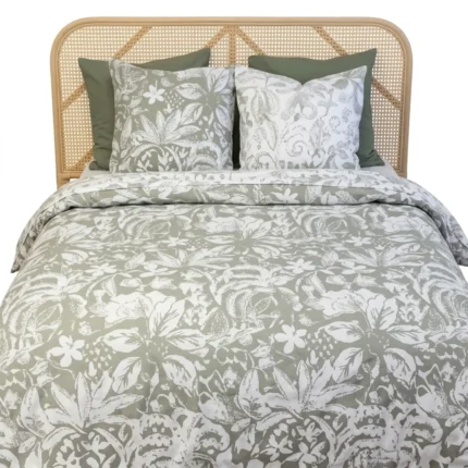 PARURE HOUSSE DE COUETTE 240X220 CM EN COTON - BLANC