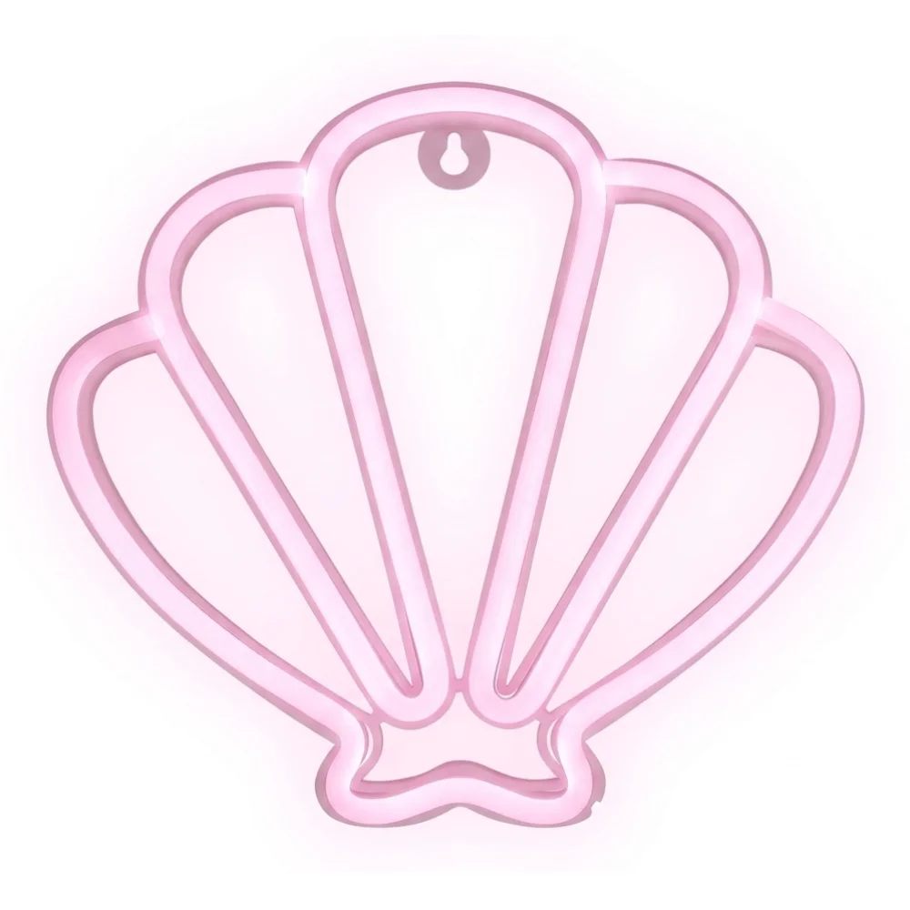 AI Generated Product Image VEILLEUSE COQUILLAGE LUMINEUSE À PILES - ROSE – Image 1