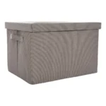 BOÎTE DE RANGEMENT RECTANGULAIRE EN PLASTIQUE - GRIS