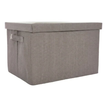 BOÎTE DE RANGEMENT RECTANGULAIRE EN PLASTIQUE - GRIS