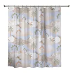 RIDEAU DE DOUCHE IMPRIMÉ 180X180 CM EN POLYESTER