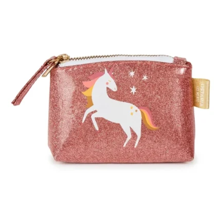 PORTE-MONNAIE LICORNE - ROSE