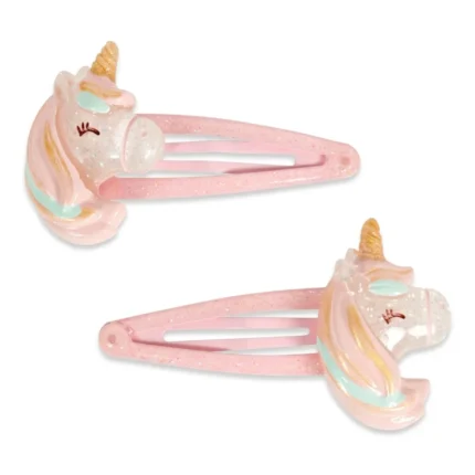 LOT DE 2 BARRETTES LICORNE