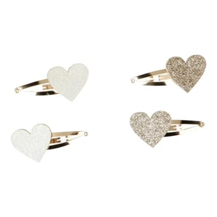 LOT DE 2 BARRETTES COEUR