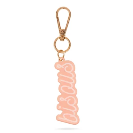 PORTE-CLÉS MESSAGE BISOU - ROSE