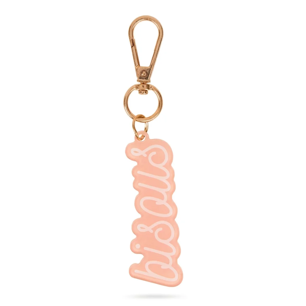 AI Generated Product Image PORTE-CLÉS MESSAGE BISOU - ROSE – Image 1
