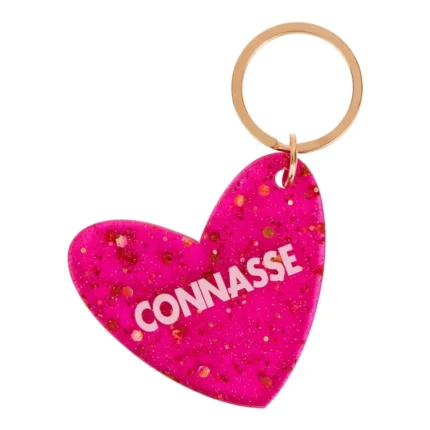 PORTE-CLÉS COEUR MESSAGE CONNASSE