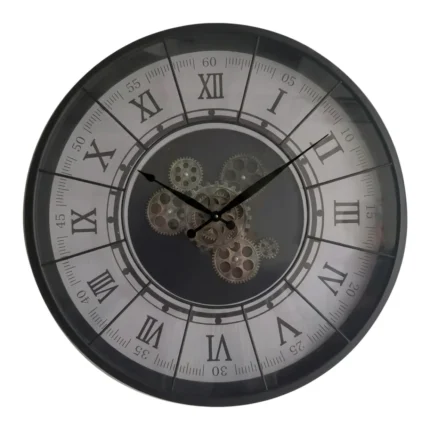 HORLOGE MURALE RONDE 57 CM - NOIR