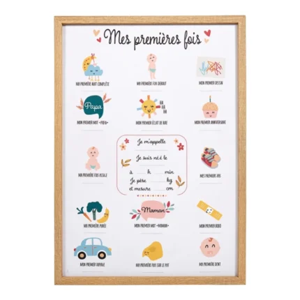 TOILE DÉCO MES PREMIERS FOIS EN MDF