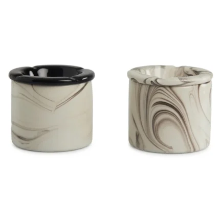 CENDRIER ROND IMITATION MARBRE
