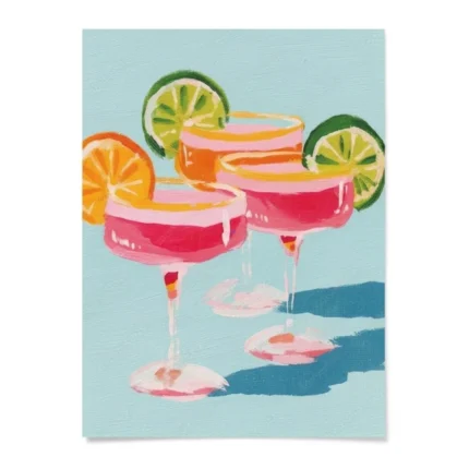 AFFICHE COCKTAILS 30X40 CM