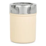 SAUPOUDREUR 6 CM EN INOX BRILLANT - BEIGE