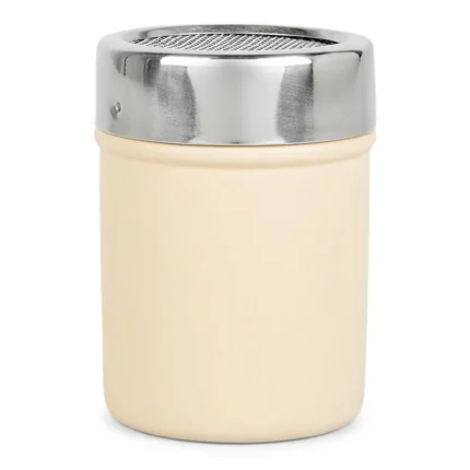 SAUPOUDREUR 6 CM EN INOX BRILLANT - BEIGE