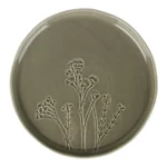 ASSIETTE PLATE 26,5 CM EN GRÈS - MOTIF FLORAL