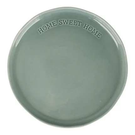 ASSIETTE DESSERT 20,2 CM EN GRÈS - MOTIF OEILLET
