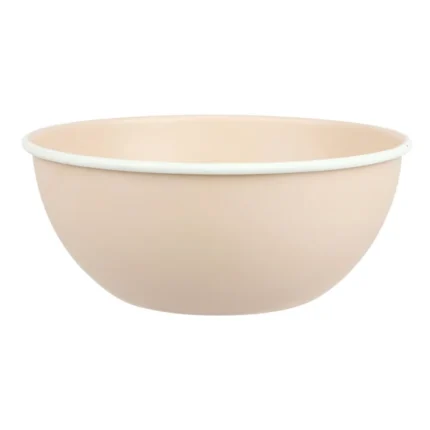 SALADIER 17 CM EN MÉTAL - BEIGE