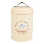 BOÎTE À SUCRE 1,2 L EN FER - BEIGE