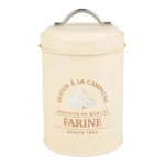 BOÎTE À FARINE 1,2 L EN FER - BEIGE