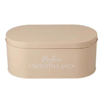 BOÎTE À PAIN AVEC COUVERCLE - BEIGE