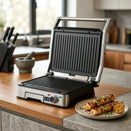GRILL VIANDE ET PANINI XL DÉTACHABLE 2000W TECHWOOD