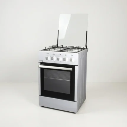 CUISINIÈRE 4 FEUX GAZ AVEC FOUR GAZ ET GRILL - BLANC SHARCOOL