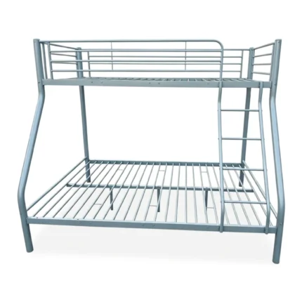 LIT SUPERPOSÉ TRIO 90X190/140X190 CM EN ACIER - GRIS