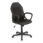FAUTEUIL DE BUREAU PIVOTANT EN SIMILI CUIR ET MESH - NOIR/ROUGE